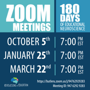 zoom meetings for 180 days of educational nueroscience